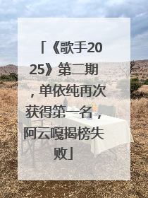 《歌手2025》第二期，单依纯再次获得第一名，阿云嘎揭榜失败