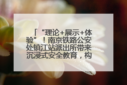 “理论+展示+体验”！南京铁路公安处镇江站派出所带来沉浸式安全教育，构筑青少年暑期防线