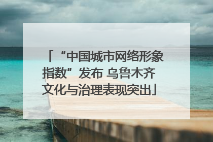 “中国城市网络形象指数”发布 乌鲁木齐文化与治理表现突出