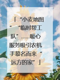 “小麦地图”“临时帮工队”……暖心服务吸引农机手慕名而来“远方的家”