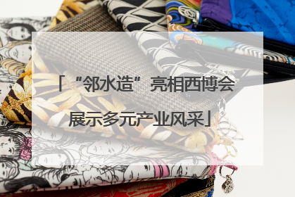 “邻水造”亮相西博会 展示多元产业风采