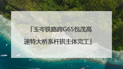 玉岑铁路跨G65包茂高速特大桥系杆拱主体完工