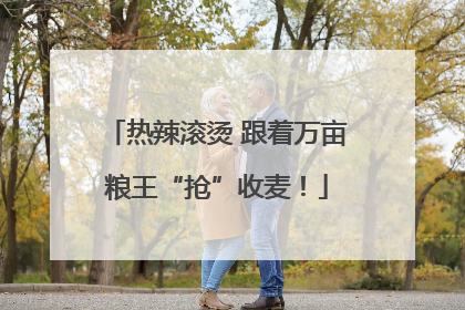 热辣滚烫 跟着万亩粮王“抢”收麦！