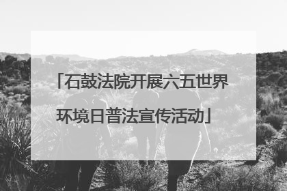 石鼓法院开展六五世界环境日普法宣传活动
