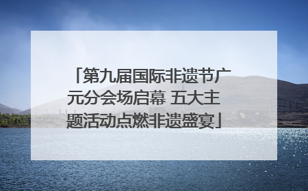 第九届国际非遗节广元分会场启幕 五大主题活动点燃非遗盛宴