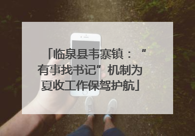 临泉县韦寨镇：“有事找书记”机制为夏收工作保驾护航