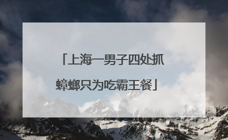 上海一男子四处抓蟑螂只为吃霸王餐