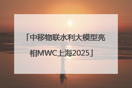 中移物联水利大模型亮相MWC上海2025