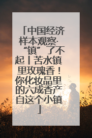中国经济样本观察·“镇”了不起丨苦水镇里玫瑰香！你化妆品里的六成香产自这个小镇