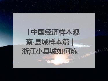 中国经济样本观察·县域样本篇｜浙江小县城如何炼成“国际范”？