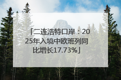 二连浩特口岸：2025年入境中欧班列同比增长17.73%