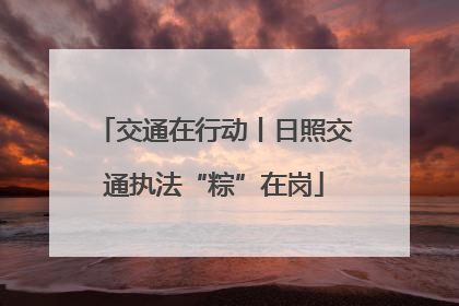 交通在行动丨日照交通执法“粽”在岗