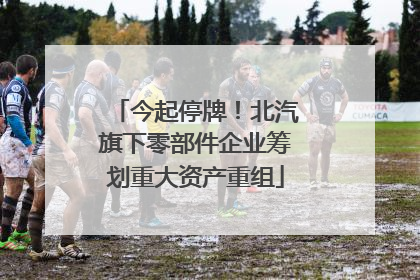 今起停牌！北汽旗下零部件企业筹划重大资产重组