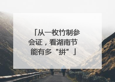 从一枚竹制参会证，看湖南节能有多“拼”