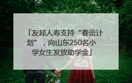友邦人寿支持“春蕾计划”，向山东250名小学女生发放助学金