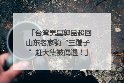 台湾男星郭品超回山东老家骑“三蹦子”赶大集被偶遇！