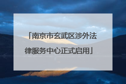 南京市玄武区涉外法律服务中心正式启用