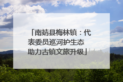 南靖县梅林镇：代表委员巡河护生态 助力古镇文旅升级