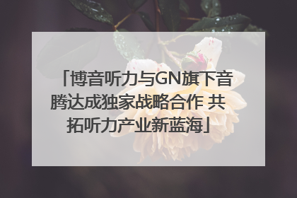 博音听力与GN旗下音腾达成独家战略合作 共拓听力产业新蓝海