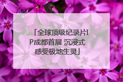 全球顶级纪录片IP成都首展 沉浸式感受极地生灵