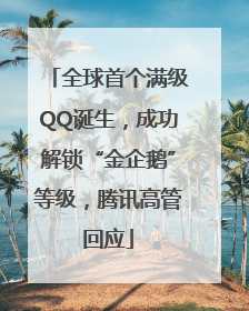 全球首个满级QQ诞生，成功解锁“金企鹅”等级，腾讯高管回应