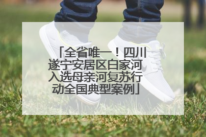 全省唯一！四川遂宁安居区白家河入选母亲河复苏行动全国典型案例
