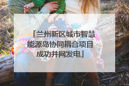 兰州新区城市智慧能源岛协同耦合项目成功并网发电