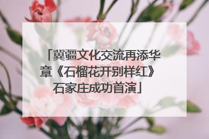 冀疆文化交流再添华章《石榴花开别样红》石家庄成功首演