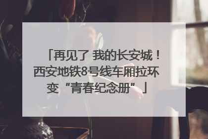 再见了 我的长安城！西安地铁8号线车厢拉环变“青春纪念册”