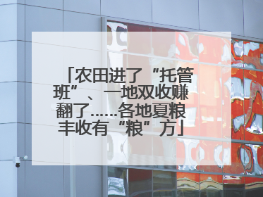 农田进了“托管班”、一地双收赚翻了……各地夏粮丰收有“粮”方