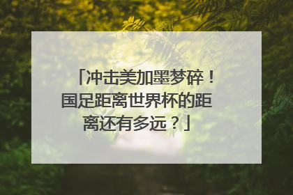 冲击美加墨梦碎！国足距离世界杯的距离还有多远？