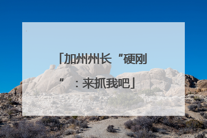 加州州长“硬刚”：来抓我吧
