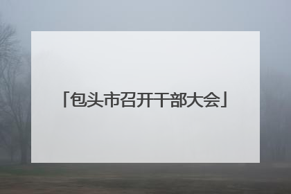包头市召开干部大会