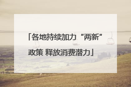 各地持续加力“两新”政策 释放消费潜力
