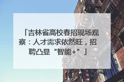 吉林省高校春招现场观察：人才需求依然旺，招聘凸显“智能+”