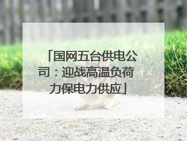 国网五台供电公司：迎战高温负荷 力保电力供应