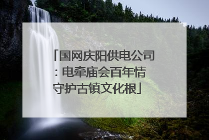 国网庆阳供电公司：电牵庙会百年情 守护古镇文化根
