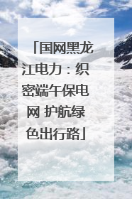 国网黑龙江电力：织密端午保电网 护航绿色出行路
