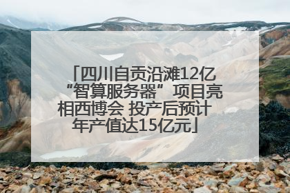 四川自贡沿滩12亿“智算服务器”项目亮相西博会 投产后预计年产值达15亿元