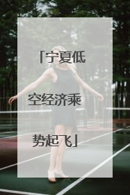 宁夏低空经济乘势起飞
