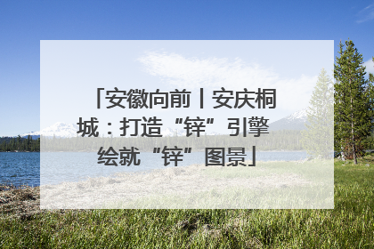 安徽向前丨安庆桐城：打造“锌”引擎 绘就“锌”图景