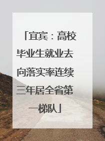 宜宾：高校毕业生就业去向落实率连续三年居全省第一梯队