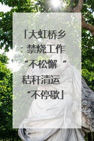 大虹桥乡：禁烧工作“不松懈“ 秸秆清运“不停歇