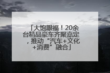 大饱眼福！20余台精品豪车齐聚嘉定，推动“汽车+文化+消费”融合