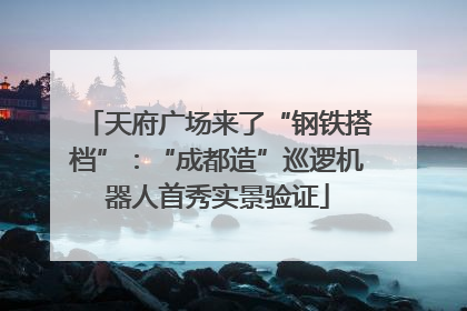 天府广场来了“钢铁搭档”：“成都造”巡逻机器人首秀实景验证