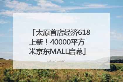 太原首店经济618上新！40000平方米京东MALL启幕