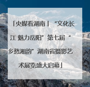 央媒看湖南丨“文化长江 魅力岳阳”第七届“乡愁湘韵”湖南省摄影艺术展览盛大启幕