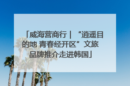 威海营商行｜“逍遥目的地 青春经开区”文旅品牌推介走进韩国