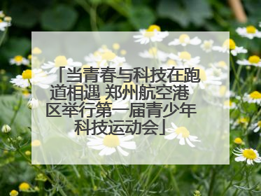 当青春与科技在跑道相遇 郑州航空港区举行第一届青少年科技运动会
