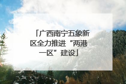 广西南宁五象新区全力推进“两港一区”建设